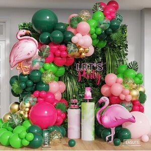 Tropical themed balloon arch kit